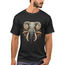 Majestoso Elefante Africano Vida Selvagem Retro Sa