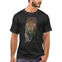 Majestoso Leopardo Passeando na Arte da Vida Selva