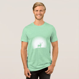 Camiseta Majestoso Silhueta de Veado sob Luz Lunar