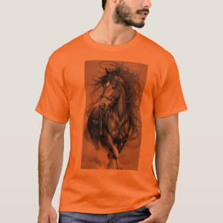 Camiseta Majestoso Stallion em Saffron: Bold e Elegante T-S