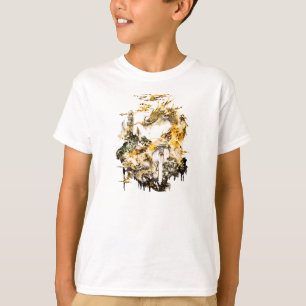 Camiseta Majestoso Templo de Dragão da Mitologia Asiática F