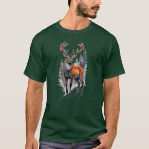 Camiseta Majestoso Veado de Cauda Branca