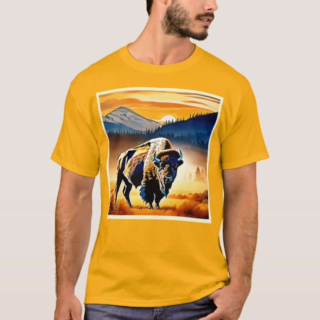 Camiseta Majexpressa Bison Sunset (Frente)