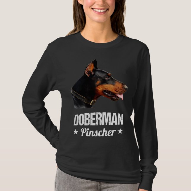 Camiseta Majexpressa doberman Pinscher Animal Art Design (Frente)