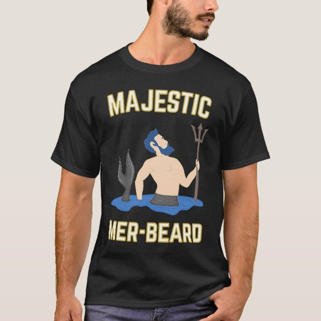 Camiseta Majexpressa Mer Beard Merman Manly (Frente)