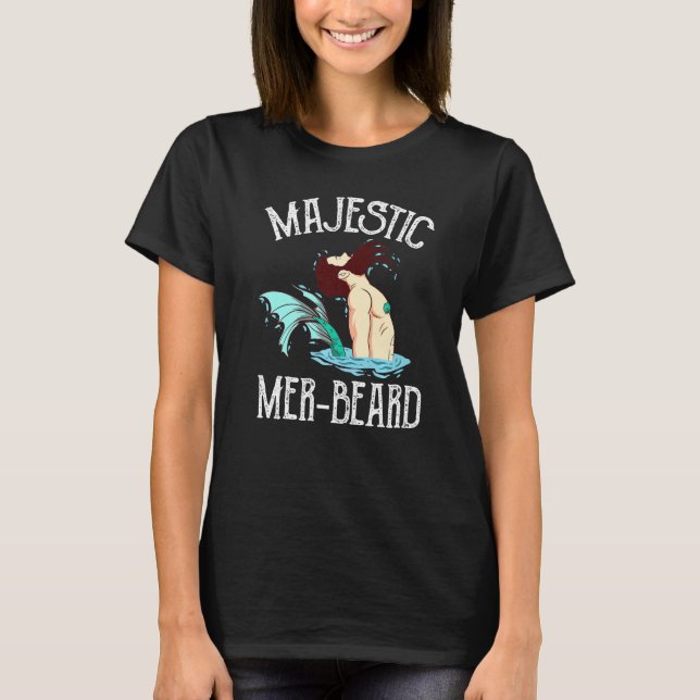 Camiseta Majexpressa Mer Beard Merman Manly Merman (Frente)