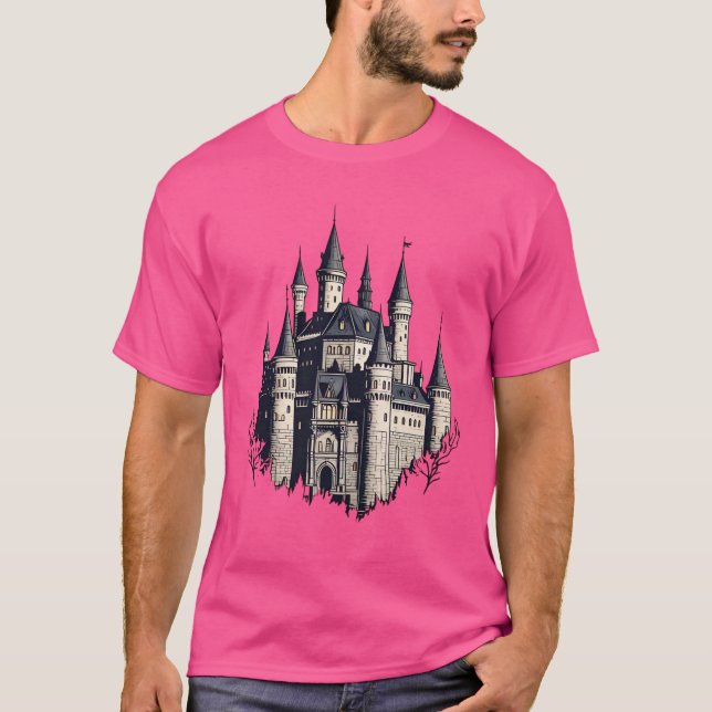 Camiseta Majexpressa o castelo Silhouette - um fairytale Et (Frente)