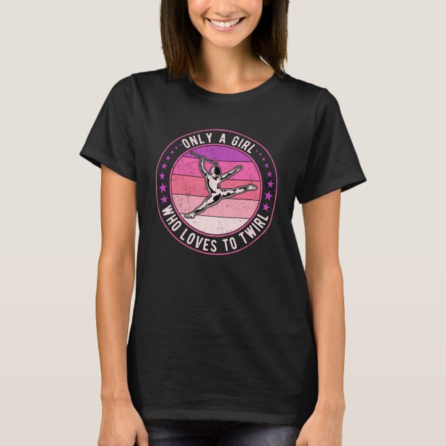 Camiseta Majorette de Baton Twirling 3 (Frente)