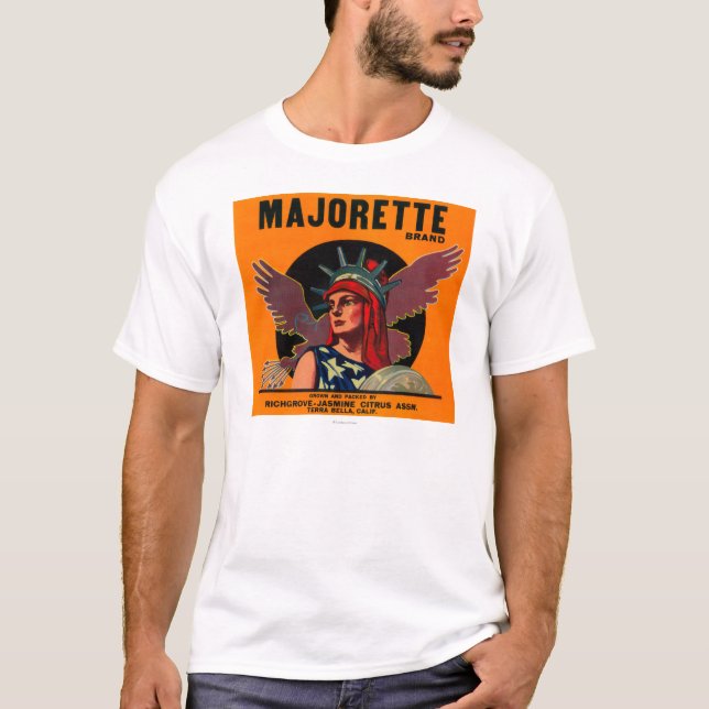 Camiseta Majorette LabelTerra alaranjado Bella, CA (Frente)
