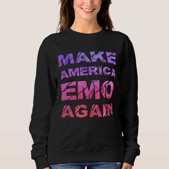 Camiseta Make America Emo Again  Pastel Goth (Frente)