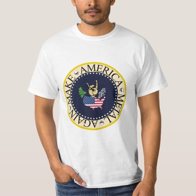 CAMISETA MAKE AMERICA METAL AGAIN (Frente)