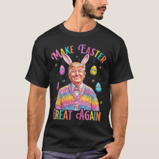 Camiseta Make Easter Great Again Funny Trump Bunny Spring H