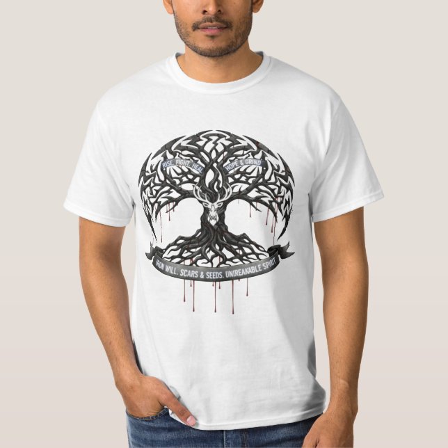 Camiseta Make Every Wound a Shield Shirt, Gift For Men's  (Frente)