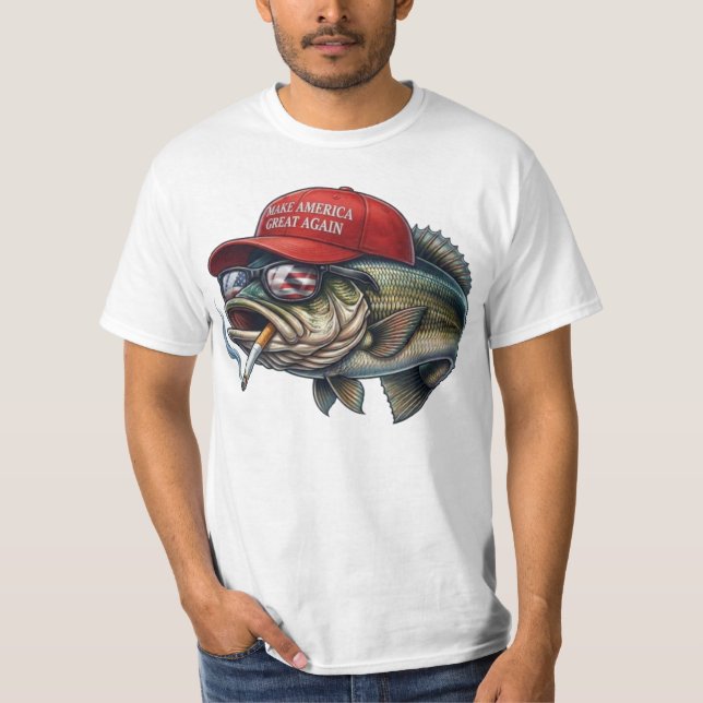 Camiseta Make Fishing Great Again  (Frente)