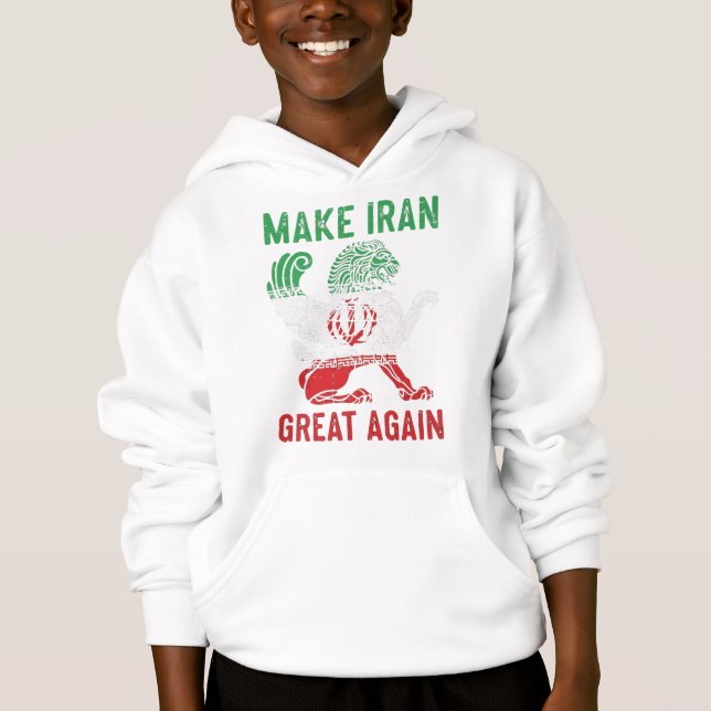 Camiseta Make Iran Great Again Persian Lion Tee (Frente)