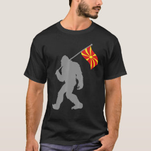 Camiseta Makedonija Ou Bandeira Norte-Macedônia No Mace Nor