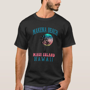 Camiseta Makena Beach South Maui Beach Palm Trees Summer Ha