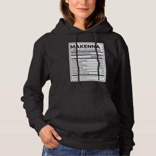 Camiseta Makenna Nutrition Information Problem Solving Duro