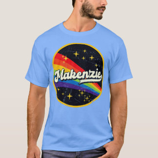 Camiseta Makenzie Rainbow No Espaço Vintage Estilo