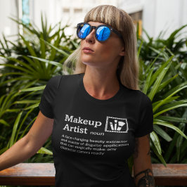 Camiseta Makeup Artist Definition Dark Mode - Film Crew