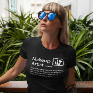 Camiseta Makeup Artist Definition Dark Mode - Film Crew
