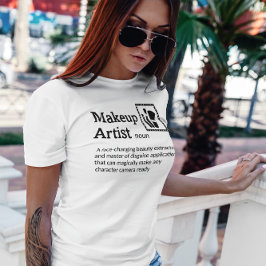 Camiseta Makeup Artist Definition Light Mode - Film Crew