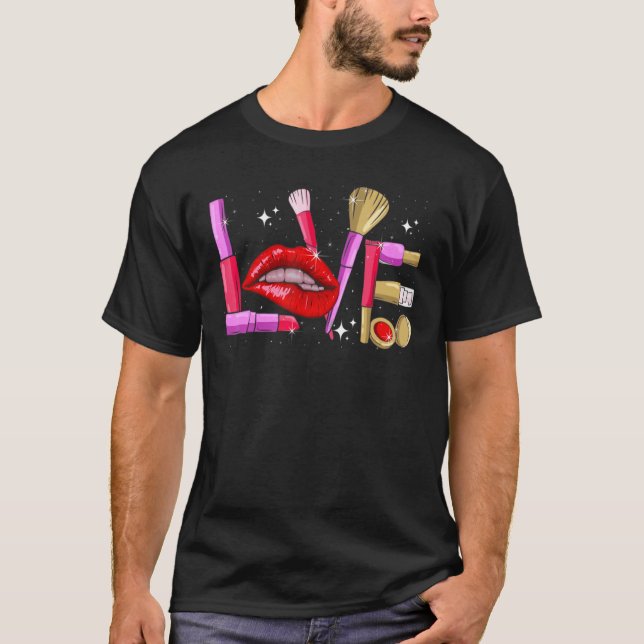 Camiseta Makeup Artist Love Cosmetician Fashion (Frente)