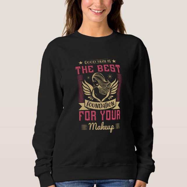 Camiseta Makeup - Boa Pele É A Melhor Fundação (Frente)