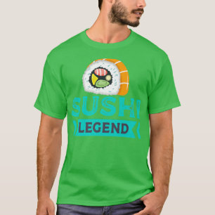 Camiseta maki sushi comendo peixe cru japan japan asia sus