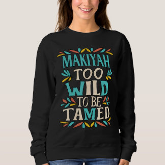 Camiseta MAKIYAH Nome Fofo Retro Raparigas Wildflower MAKIY