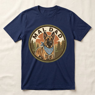 Camiseta Mal Dad Tee Presente do Malinois Belga Maligator