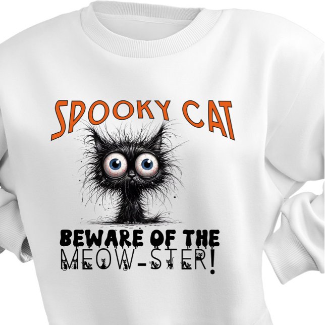 Camiseta Mal-humorada Cat Beware do Meow-ster (Criador carregado)