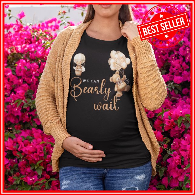 Camiseta Mal Podemos Esperar Festa de Bebê (Criador carregado)