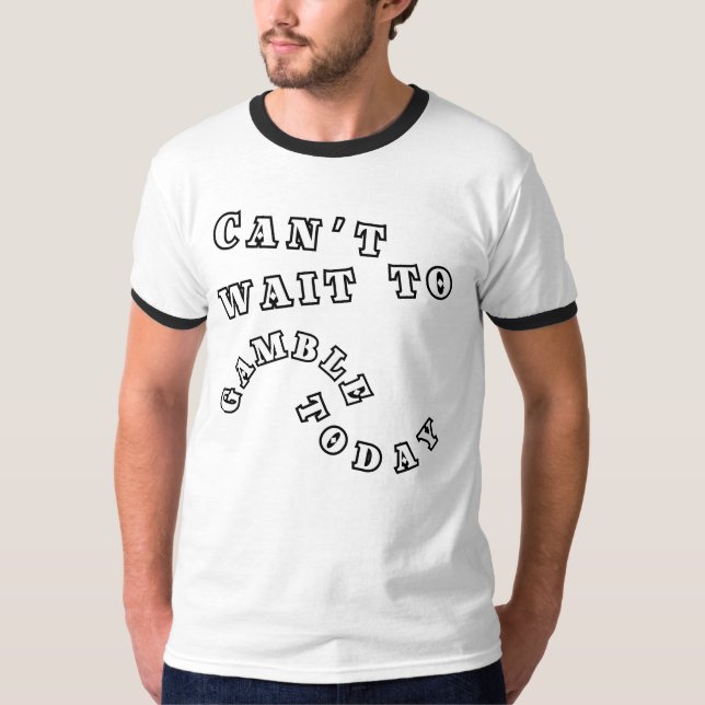 Camiseta Mal posso esperar para jogar hoje (Frente)
