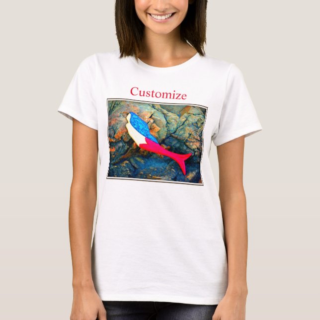 Camiseta Mala vermelha e azul Thunder_Cove (Frente)