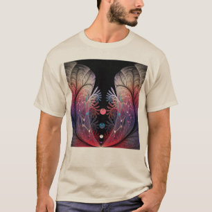 Camiseta Malabarismo Abstrato Fantasia Moderna Arte Fractal