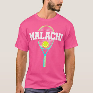 Camiseta Malachi Name Tênis Player Ball And Racket Sp