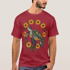 Camiseta Malaclemys Terrapin And Black Eyed Susan Flowers