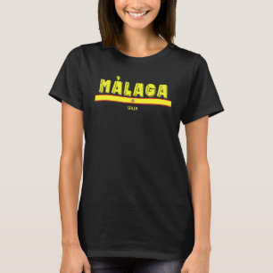 Camiseta Málaga Espanha Bandeira Espanhola Espana Lembran