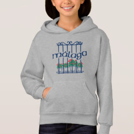 Camiseta Malaga, janela com flores