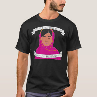 Camiseta Malala - Quando O Mundo Inteiro É Um Autocolante S