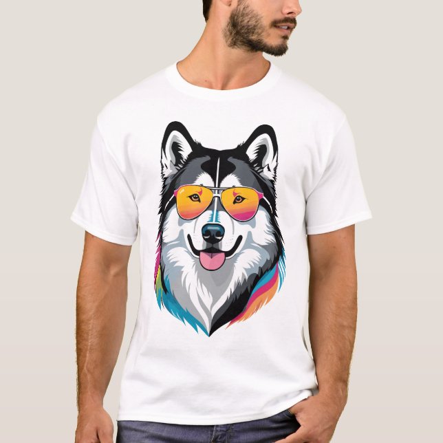 Camiseta Malamute do Alasca (Frente)