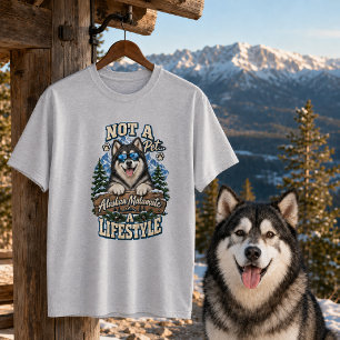 Camiseta Malamute do Alasca. Não é um animal de estimação,
