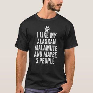 Camiseta Malamute Talvez 3 Pessoas Rouco