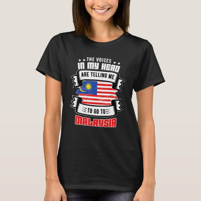 Camiseta Malásia Na Minha Cabeça (Frente)