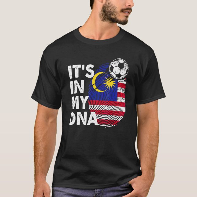 Camiseta Malásia no Meu Dna, Equipe de Bandeira da Malásia (Frente)