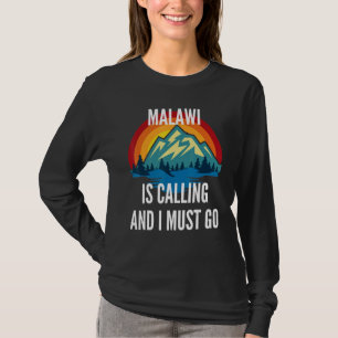 Camiseta Malawi Está Ligando E Eu Preciso Ir, Rainbow Mouta