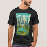 Camiseta Malaysia Illustration Travel Art Vintage<br><div class="desc">Malaysia retro vector travel design. From Kuala Lumpur’s skyline and the cultural charm of Penang to the pristine beaches of Langkawi and wildlife-rich Borneo,  Malaysia offers an unforgettable mix of nature,  culture,  and adventure.</div>