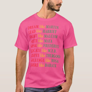 Camiseta Malcolm Martin Harriet Maya Rosa Barack
