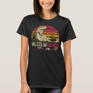 Camiseta Malcolm Saurus Funny Personalizado Dinossauro T Re